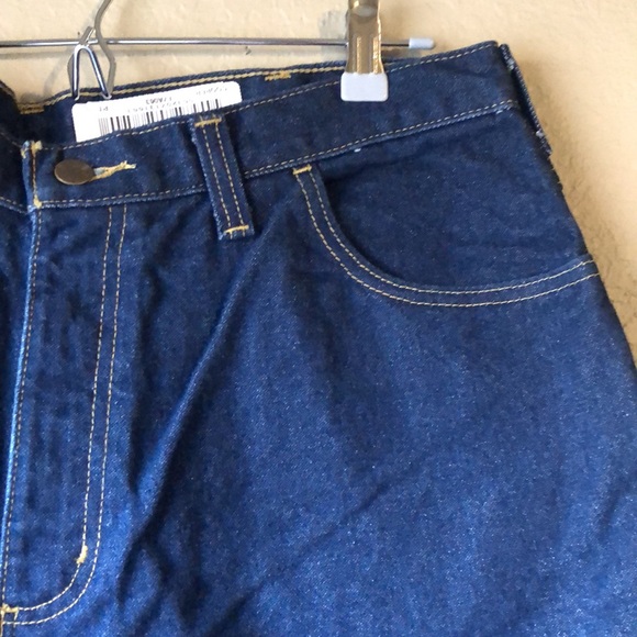 New Mens Jeans Carhartt Denim Straight Leg Blue Jeans Men’s Size 38X32 - Picture 3 of 13